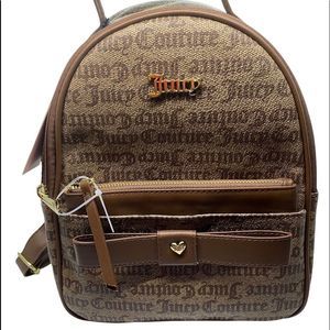 Juicy Couture monogram allover Logo mini backpack